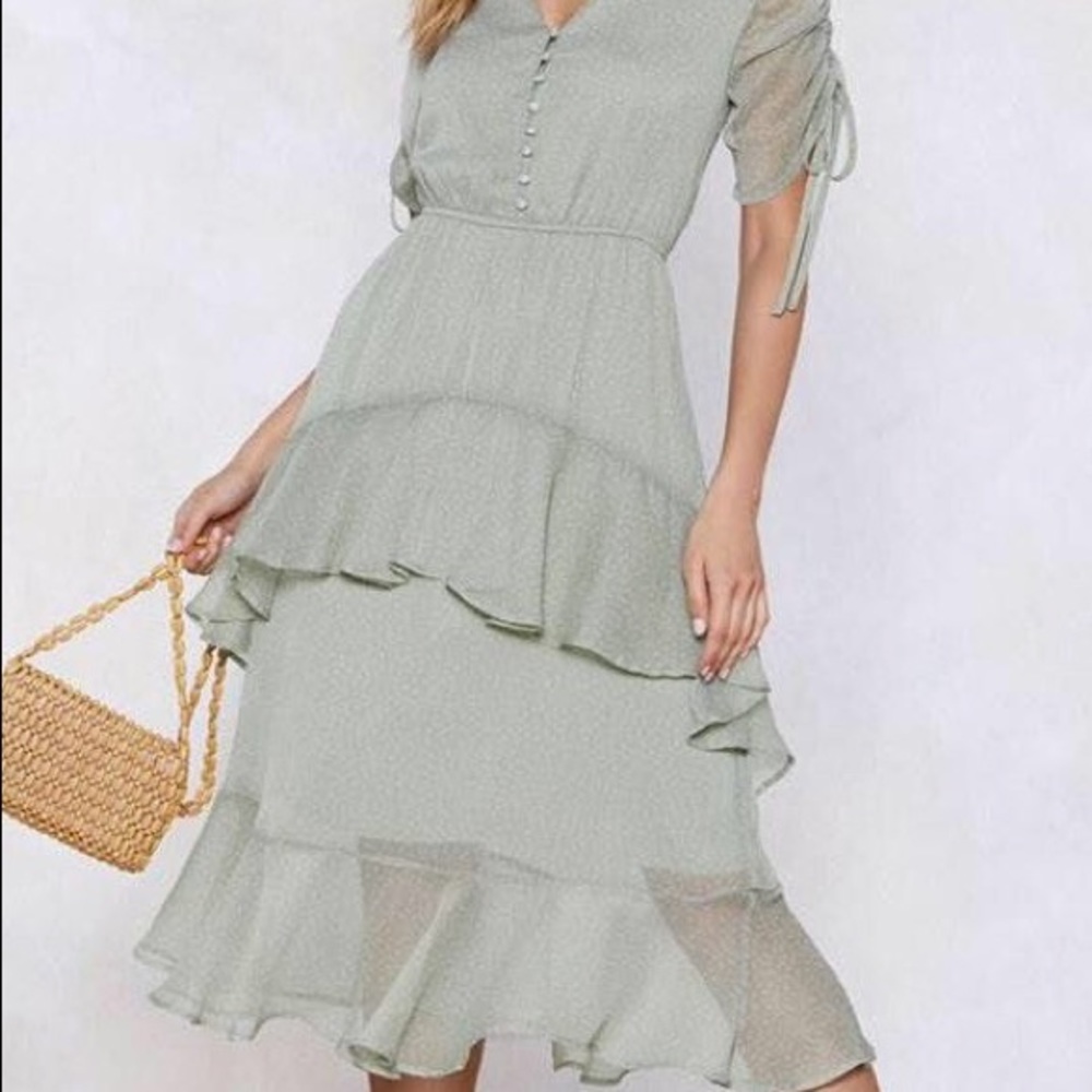 Beautiful classy green dress